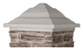 21 inch Faux Stone Cap