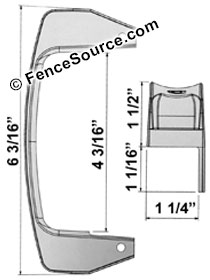 Gate Handle Dimensions