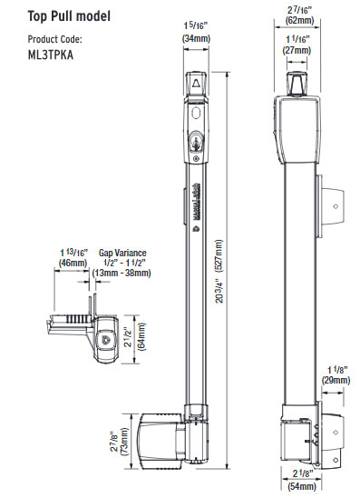 Magna Latch Dimensions