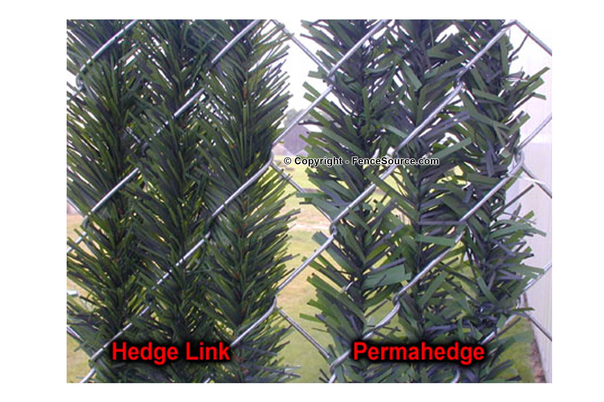 Hedge Link verses Permahedge Privacy Slat