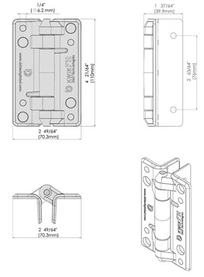 Diagram of the Kwik fit Hinge